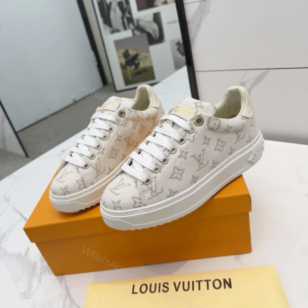 View 3 of Louis Vuitton Time Out Sneaker Beige 1Aivb5