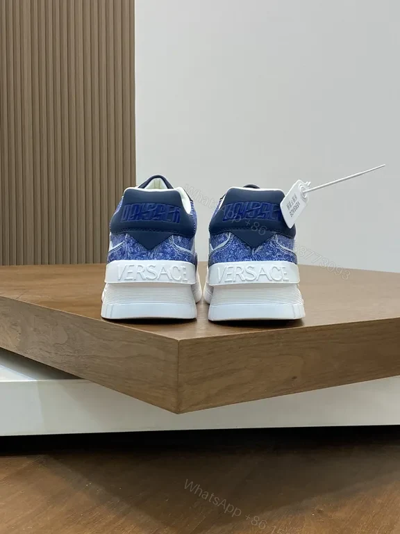 View 6 of Bold Textured Luxury Versace-Inspired High-Top Sneaker