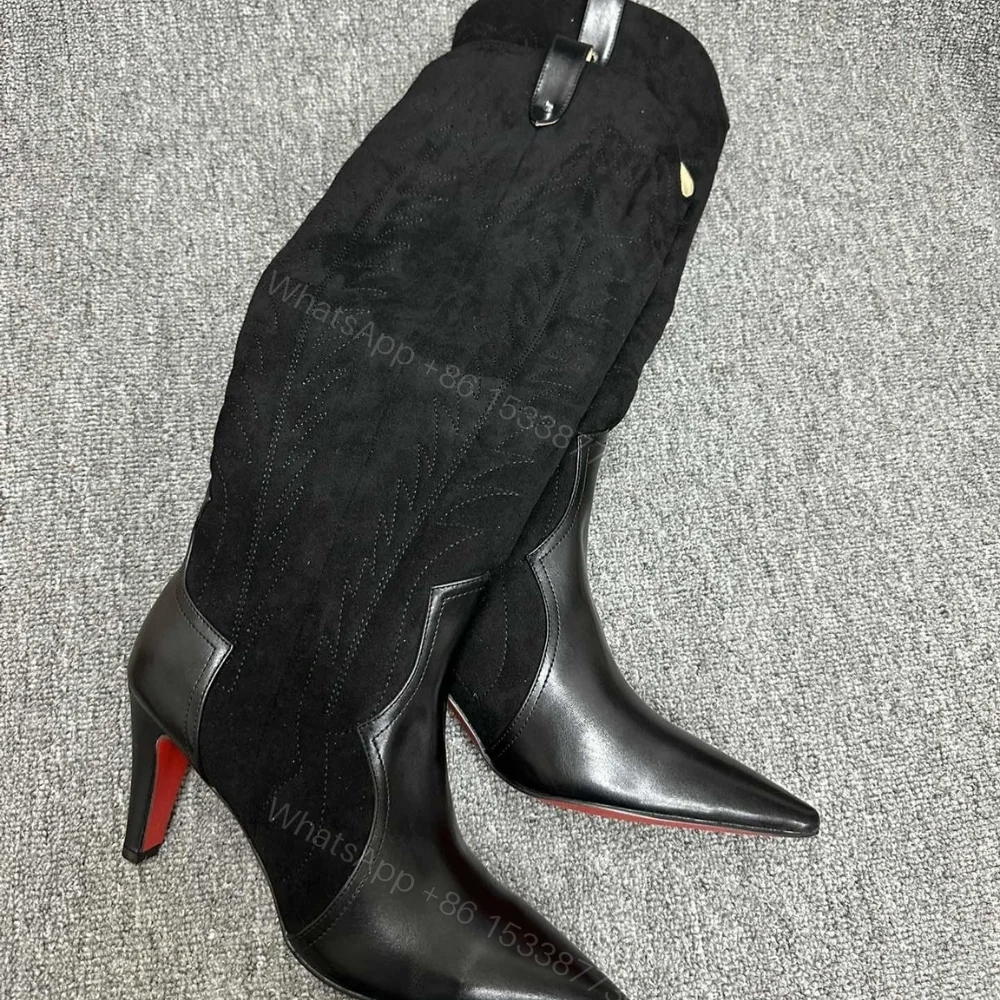 View 4 of CHRISTIAN LOUBOUTIN SANTIA BOTTA 85 BOOTS BLACK 3220701BK01