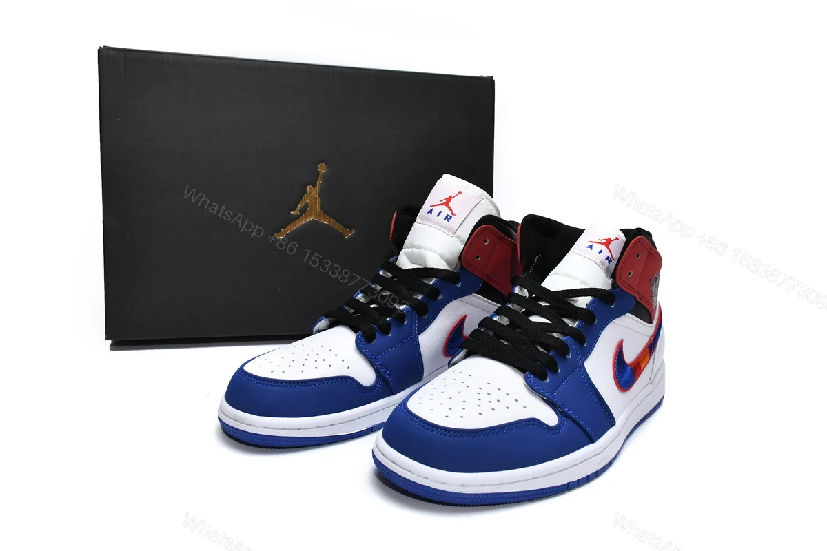 Air Jordan 1 Mid Multi-Color Swoosh 852542-146 — view 2
