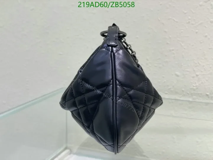View 6 of Chanel Quilted Leather Bag Mirror YZ87423