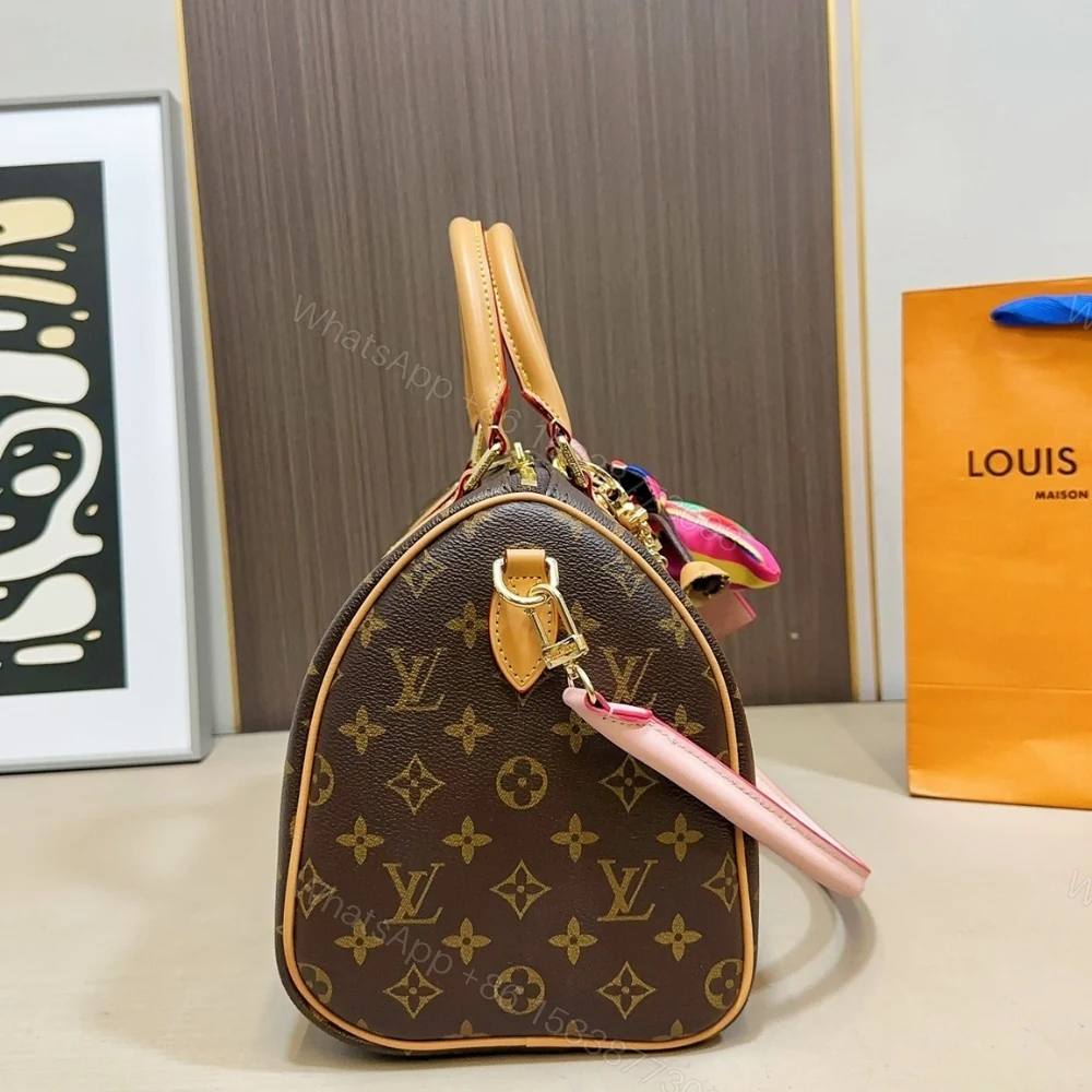 View 6 of Louis Vuitton Speedy Soft 30 Monogram Canvas Brown 30Cm M26498