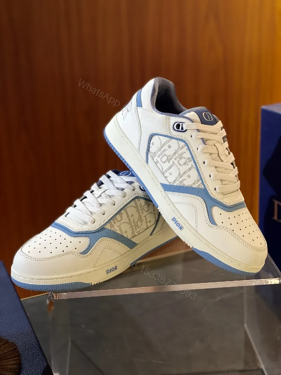 View 9 of Light-Dened Luxe Sneaker: Premium Leather, Designer Detailing