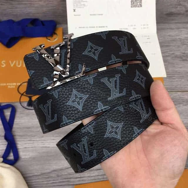 View 7 of LOUIS VUITTON INITIALES 40MM REVERSIBLE MONOGRAM CANVAS BELT – B103