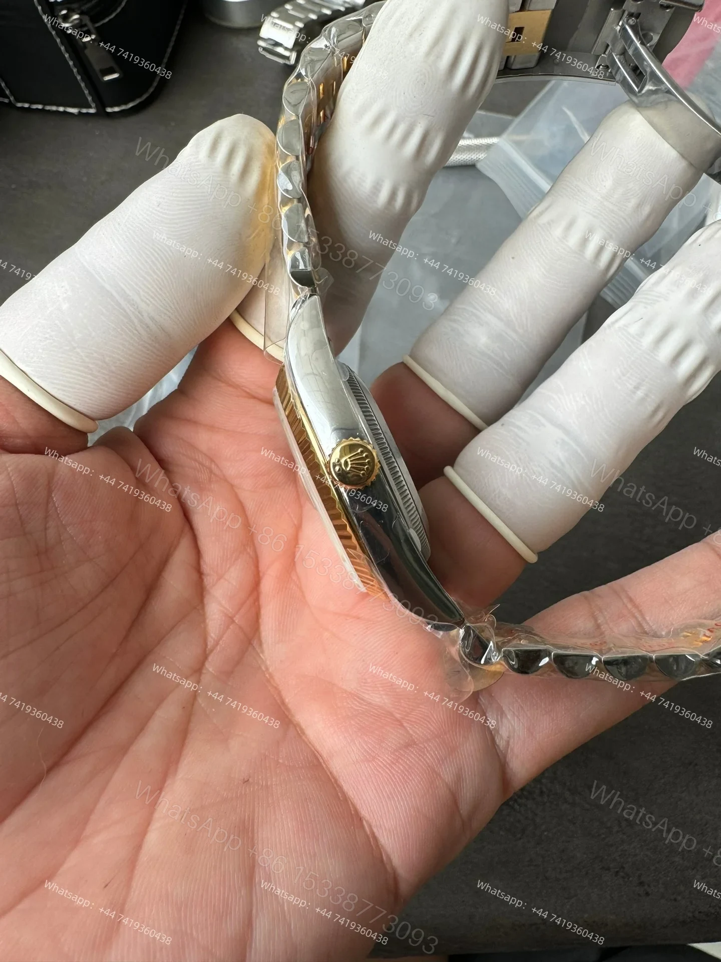 View 7 of Rolex Datejust M126233-0015 Gold Dial 1:1 Replica Jubilee 36MM 3235 Movement Super Clone Watch