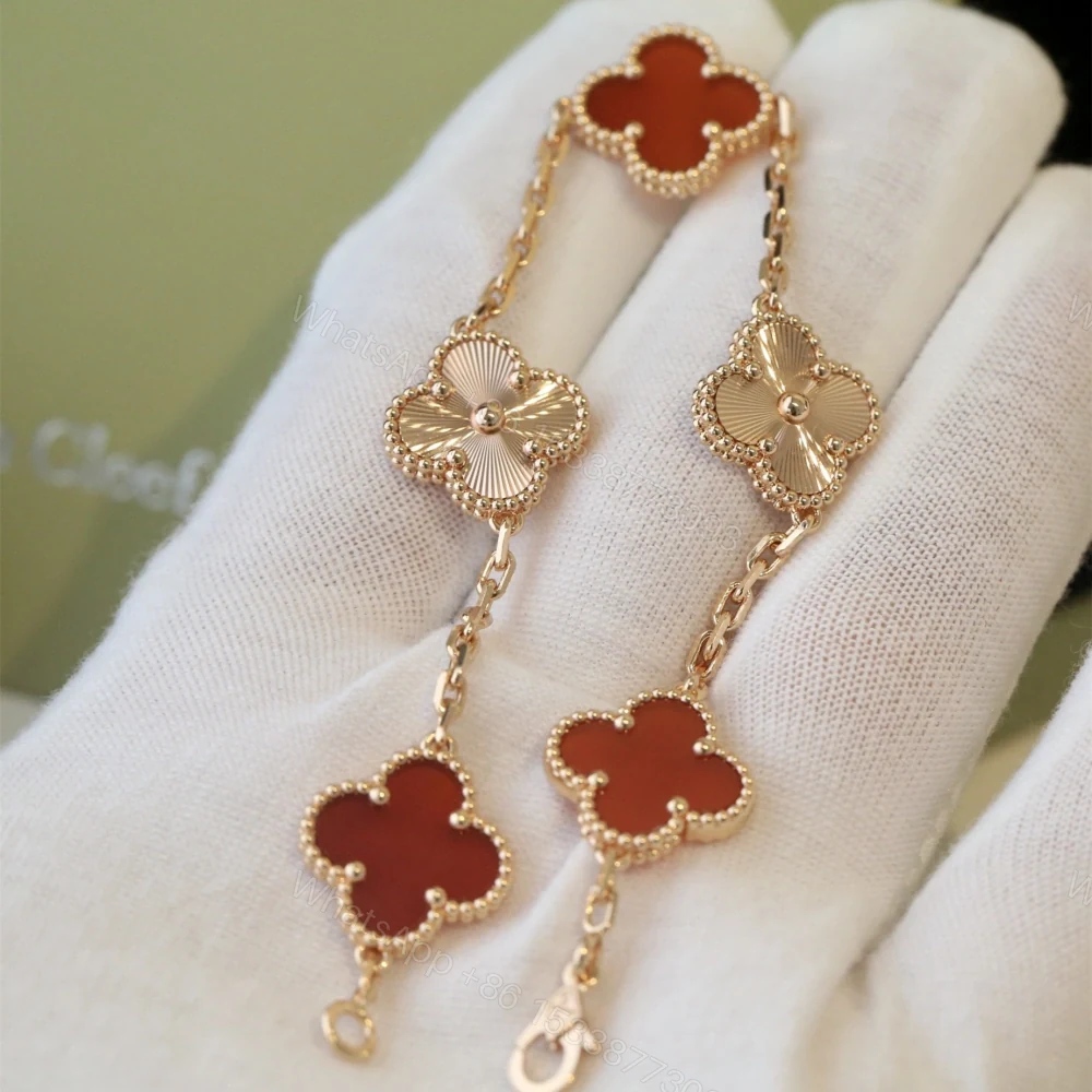View 3 of 高仿首飾VanCleef&Arpels*RP7RP00玉髓五花手鏈