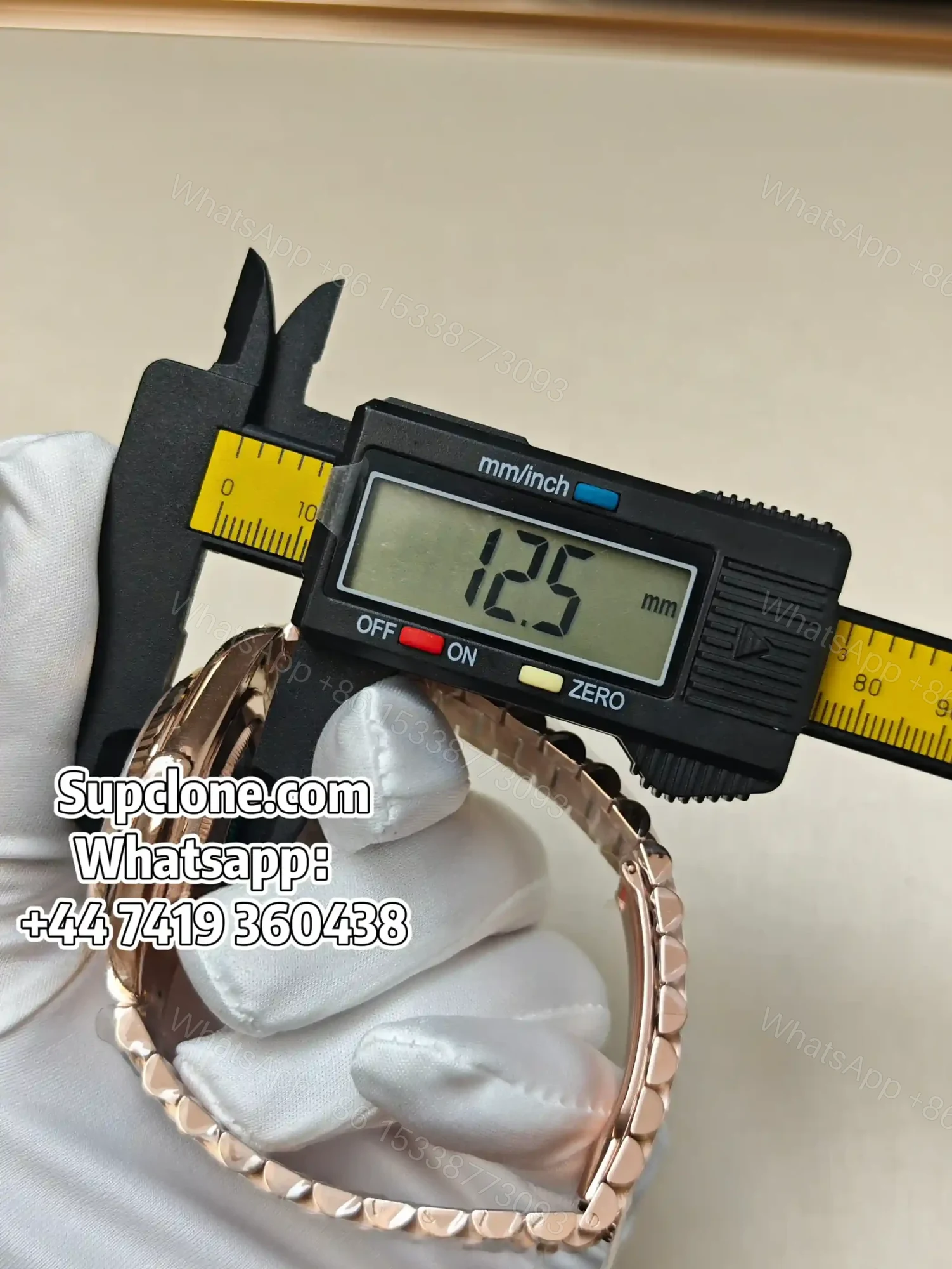 View 15 of Rolex Day-Date 40mm Rose Gold Grey Roman Dial – Super Clone 1:1 Cal. 3255