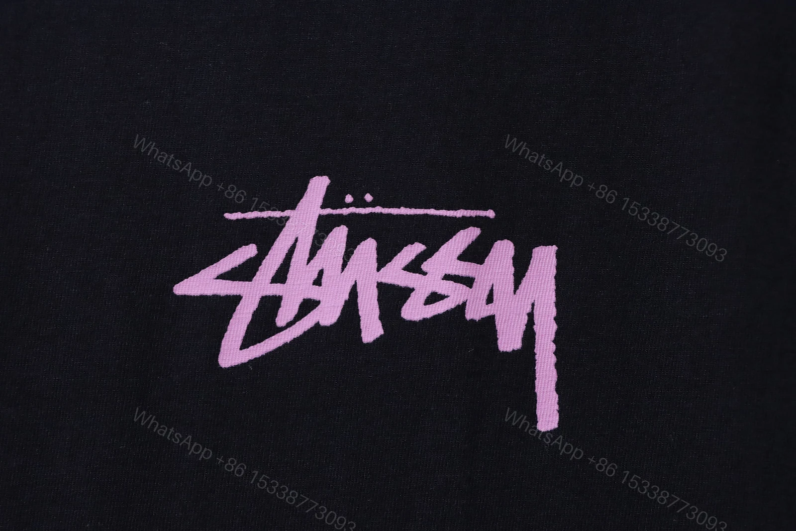 View 4 of Stussy Monroe Print Short Sleeve Shirt black