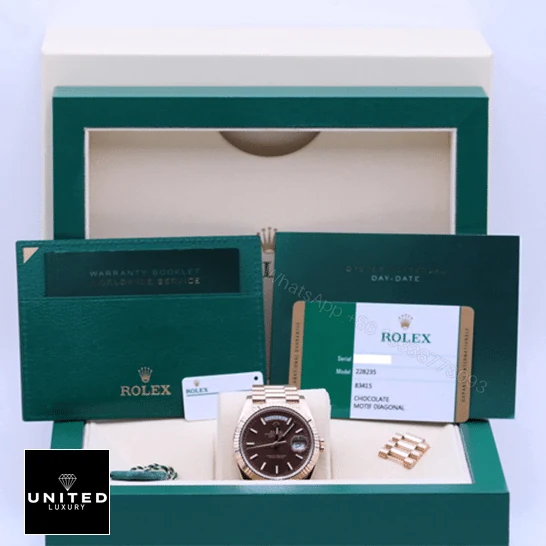 View 8 of Rolex Day-Date 228235 Chocolate Replica