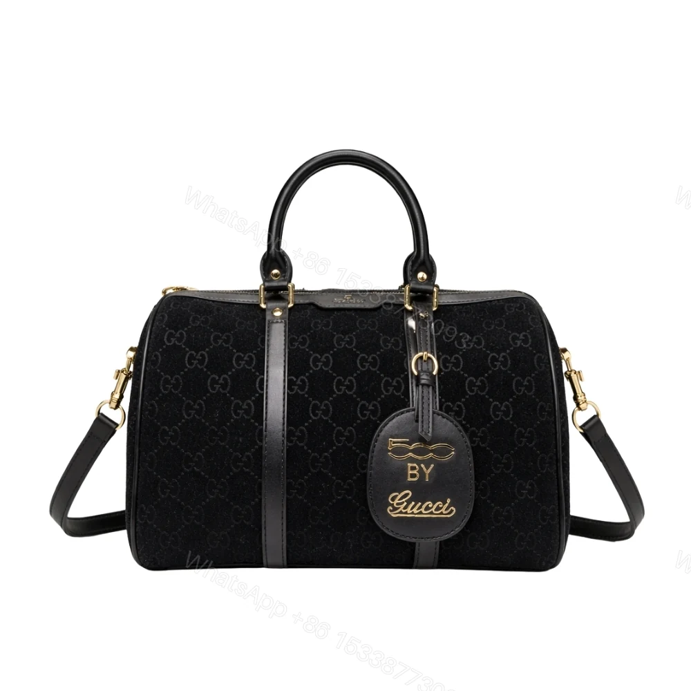 Gucci Small Jumbo GG Canvas Duffle Bag Black 30Cm — view 1