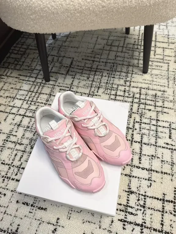 View 3 of Playful Pink Luxe: Versace-Inspired High-Top Sneakers