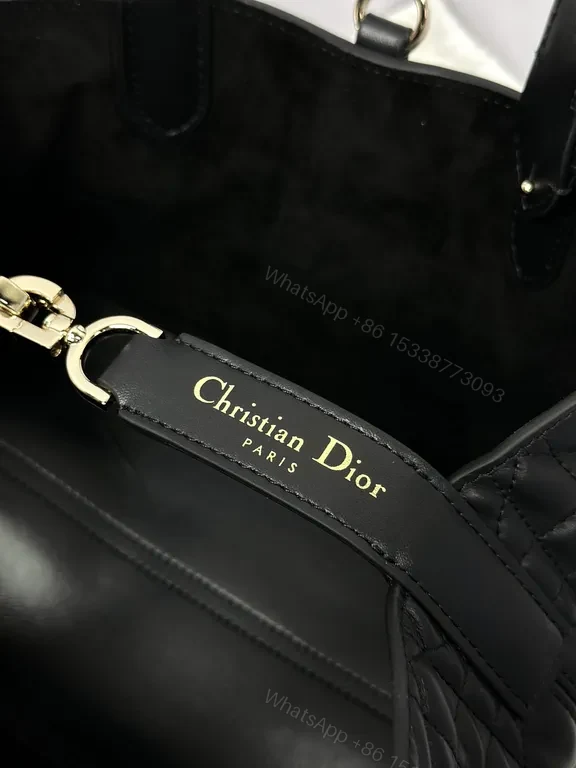 View 6 of Chic Quilted Satchel in Black Leather with Gold Hardware