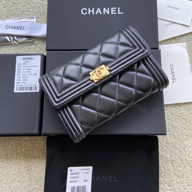 View 5 of Chanel Quilted Lambskin Wallet - Compact Luxury Everyday