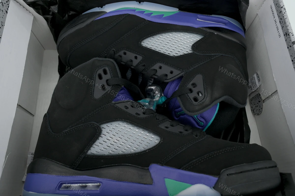 View 8 of Air Jordan 5 Retro 'Black Grape' 136027-007