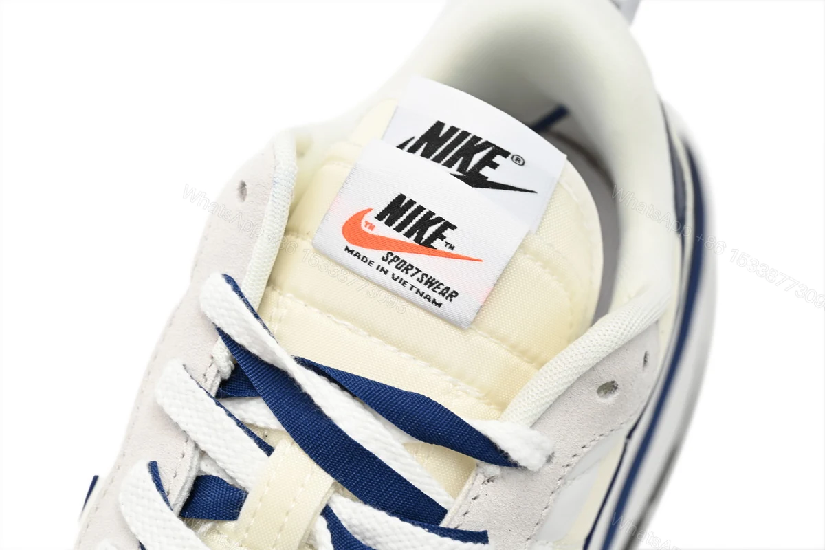 View 5 of Sacai x Nike VaporWaffle Sesame and Beige Blue DD1875-109