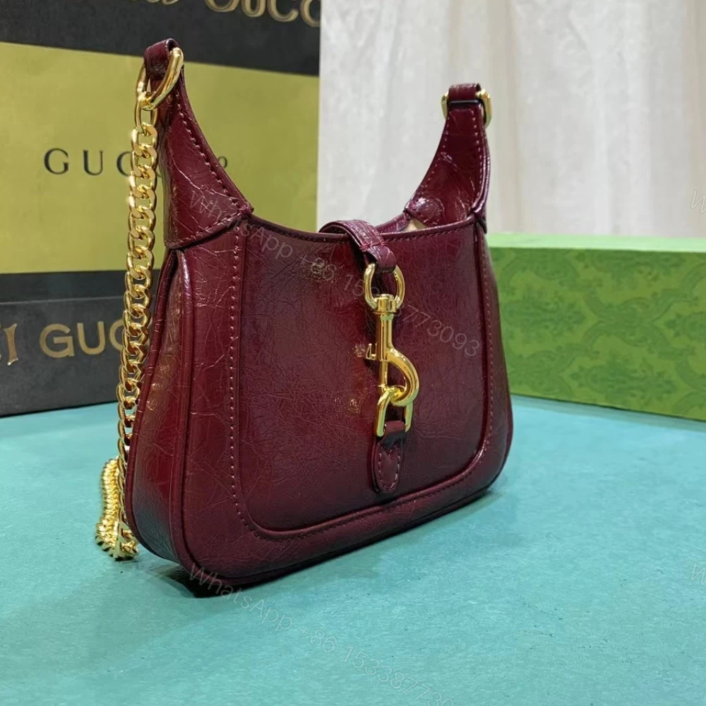 View 3 of Gucci Jackie Notte Mini Bag Rosso Ancora Red 19Cm