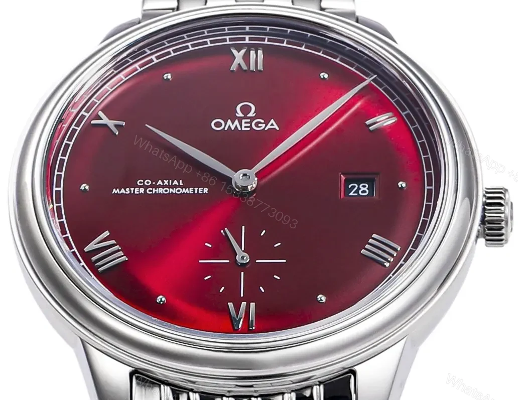 View 3 of Omega De Ville Prestige Automatic Red Dial Stainless Steel Men’s Watch 41mm