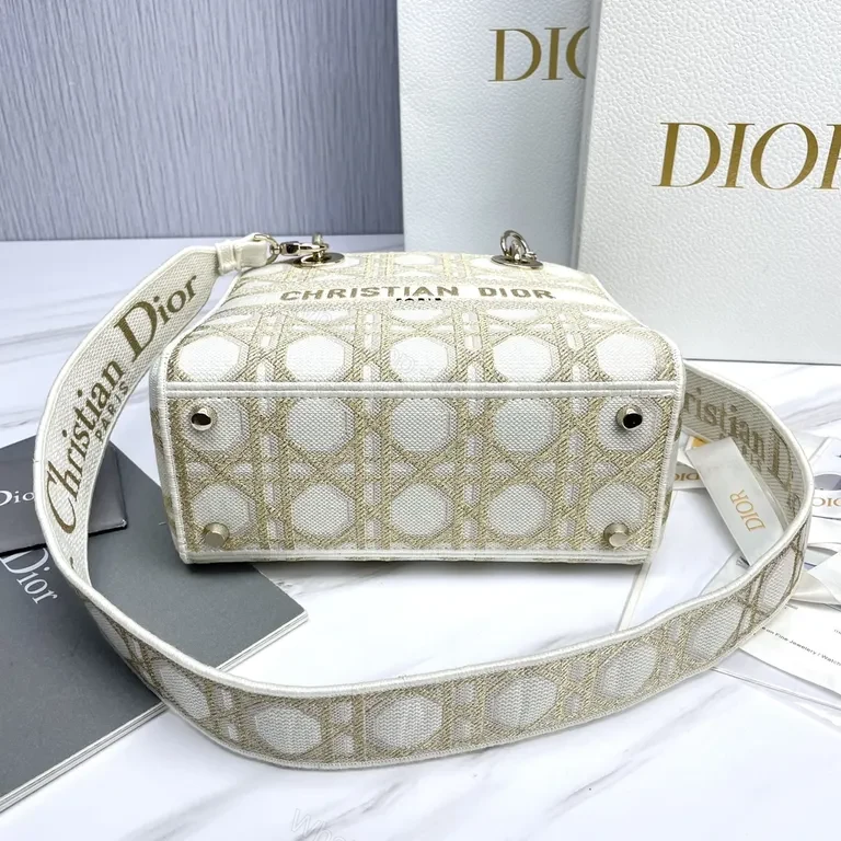 View 8 of Christian Dior Monogram Handbag: Metallic Jacquard, Luxe Everyday Icon