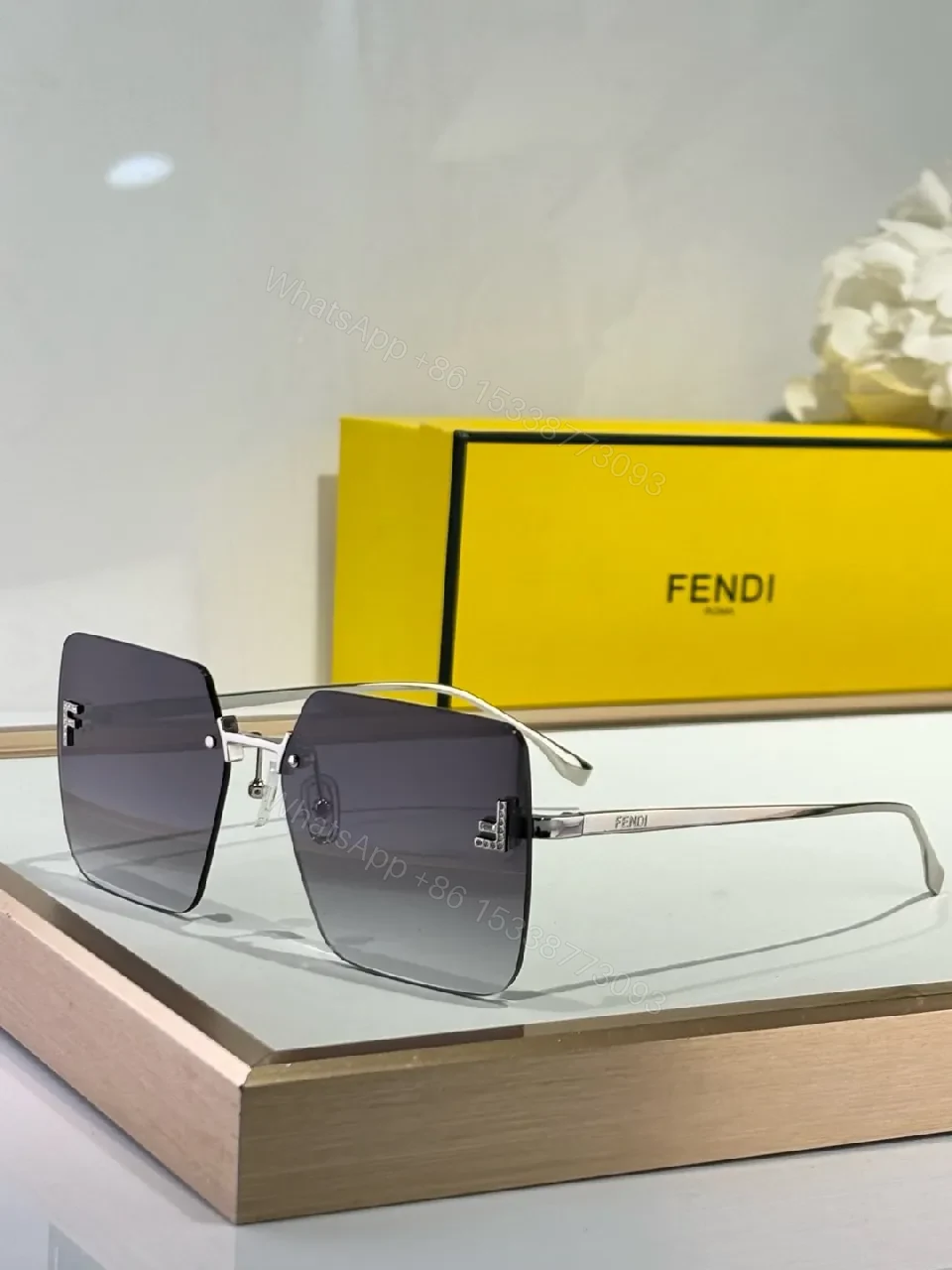 View 4 of Bold Gradient Square Sunglasses, Luxe UV Protection, Designer Flair