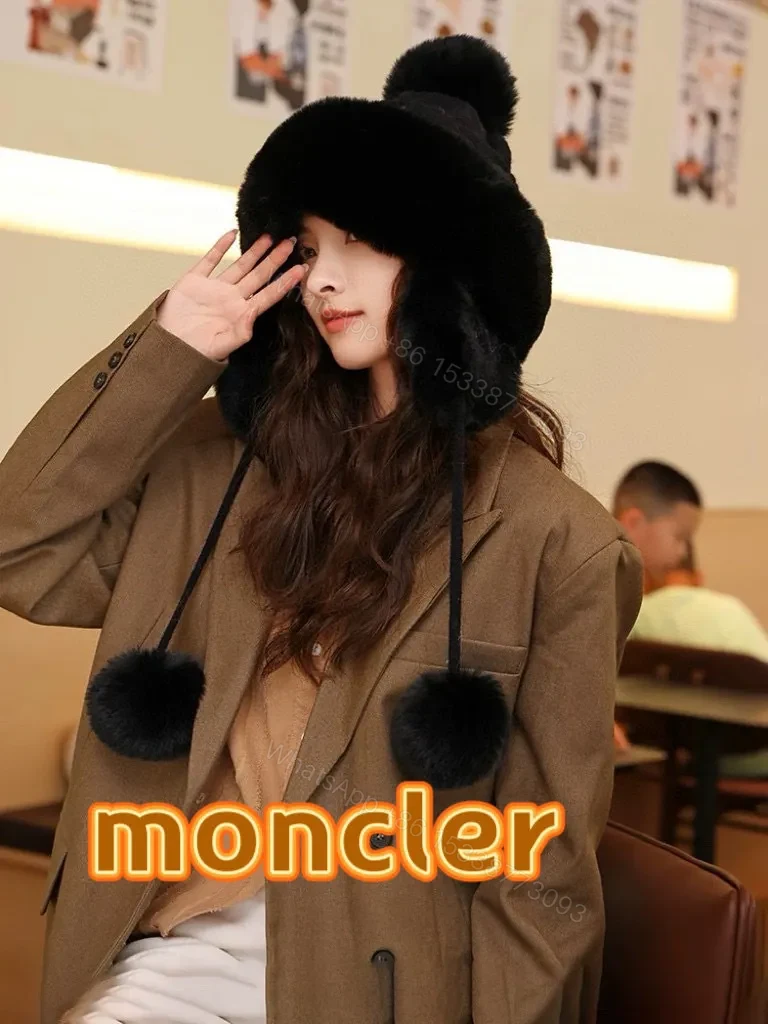 View 9 of Chic Faux-Fur Pom Beanie & Scarf Set, Charcoal, Luxe Warmth