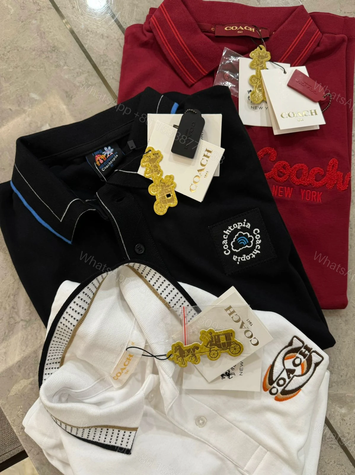 View 2 of First Copy Premium Coach Polo T-Shirts