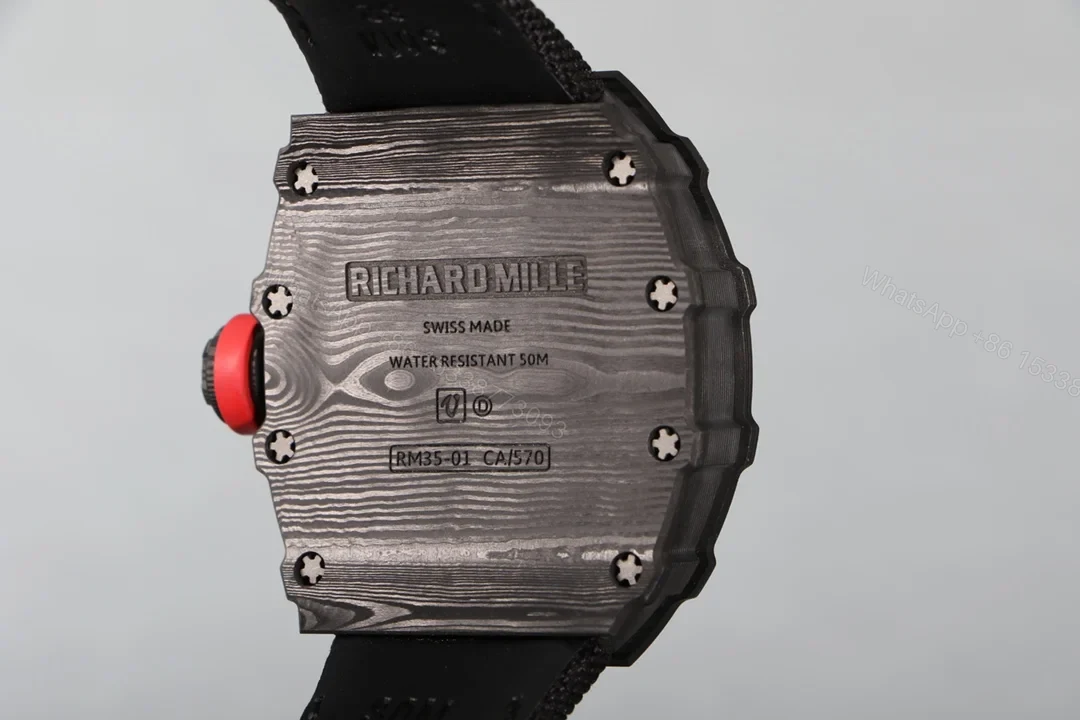 View 8 of Richard Mille RM35-01 NTPT Carbon Fiber RMUL3 White Gemstone Suspension Watch