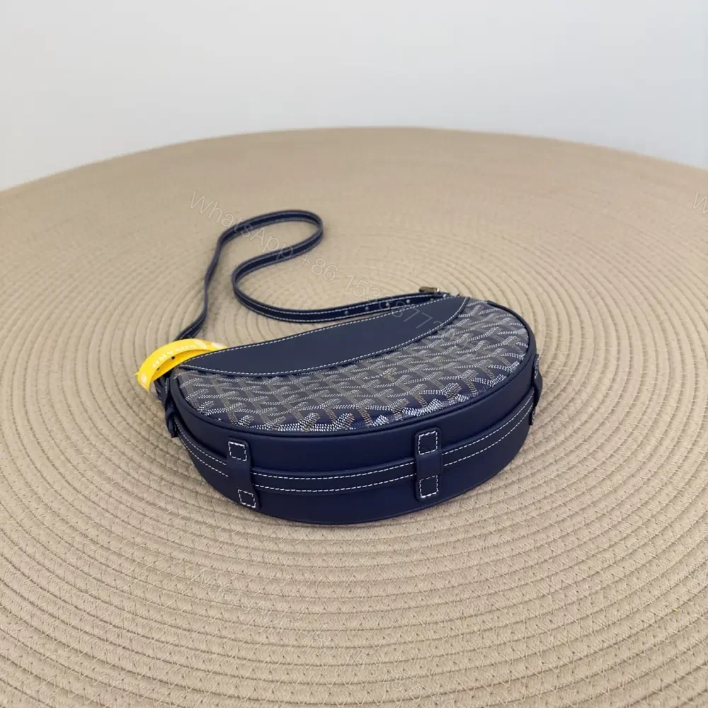 View 4 of 高仿Goyard*12CL12P單肩半月包深藍免檢版