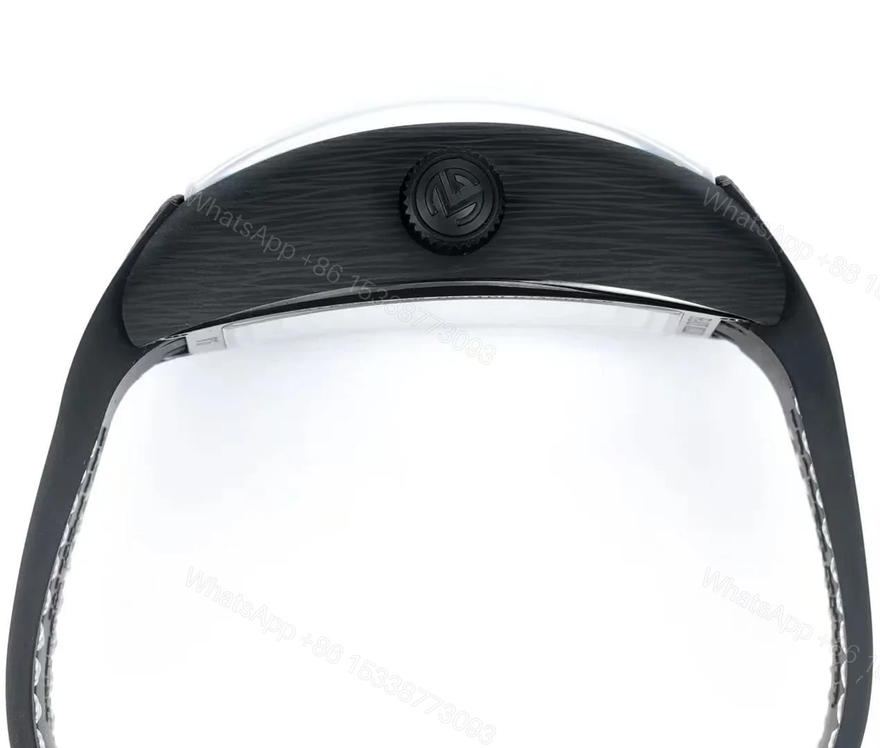 View 7 of Franck Muller Carbon Tourbillon Replica 46MM Premium Black Skeleton Rubber Strap Edition FM-CARBON-TOURBILLON-BLK-RUB-46