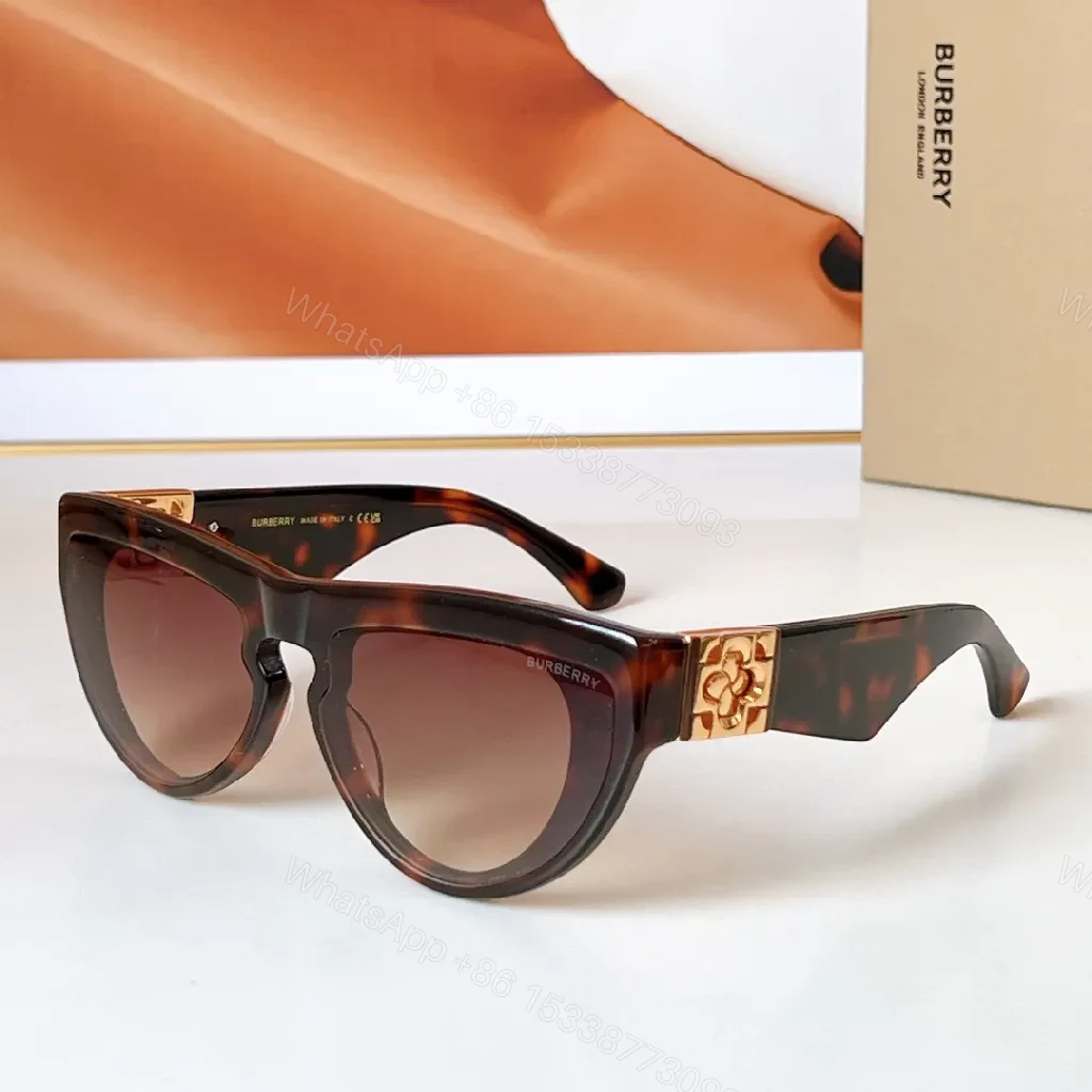 View 2 of Bold Acetate Cat-Eye Sunglasses: Signature Plaid Detailing