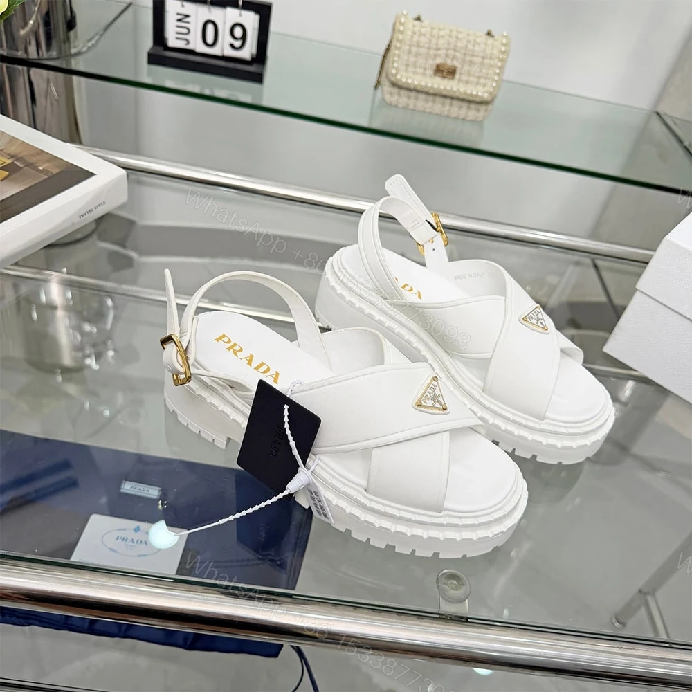 View 2 of PRADA Leather sandals 749453
