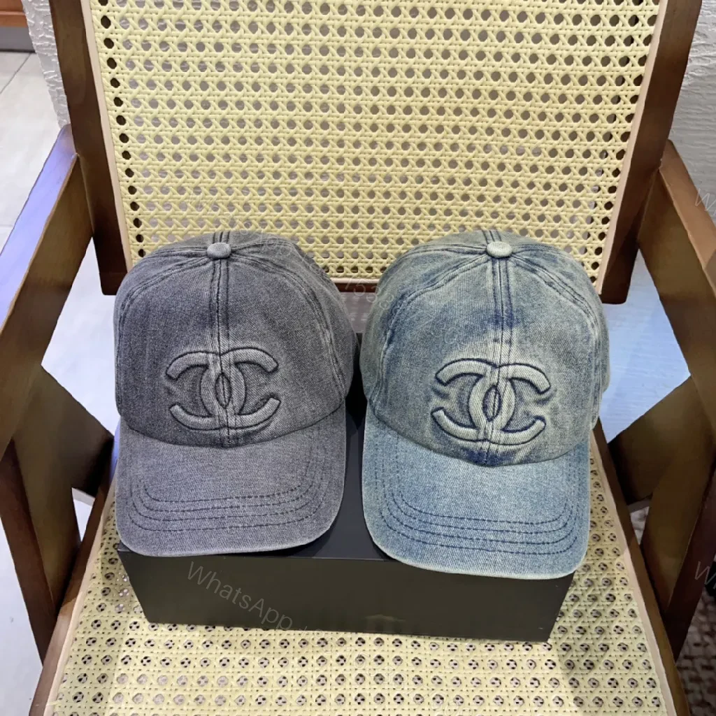 View 5 of Denim-Texture Cap: Subtle Luxury Everyday Confidence