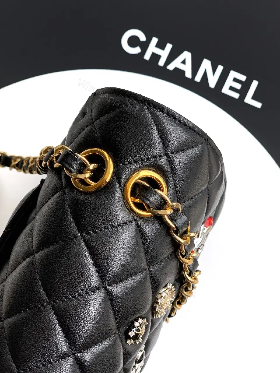 View 8 of Quilted Black Chain Bag: Luxe, Everyday Chic, Compact