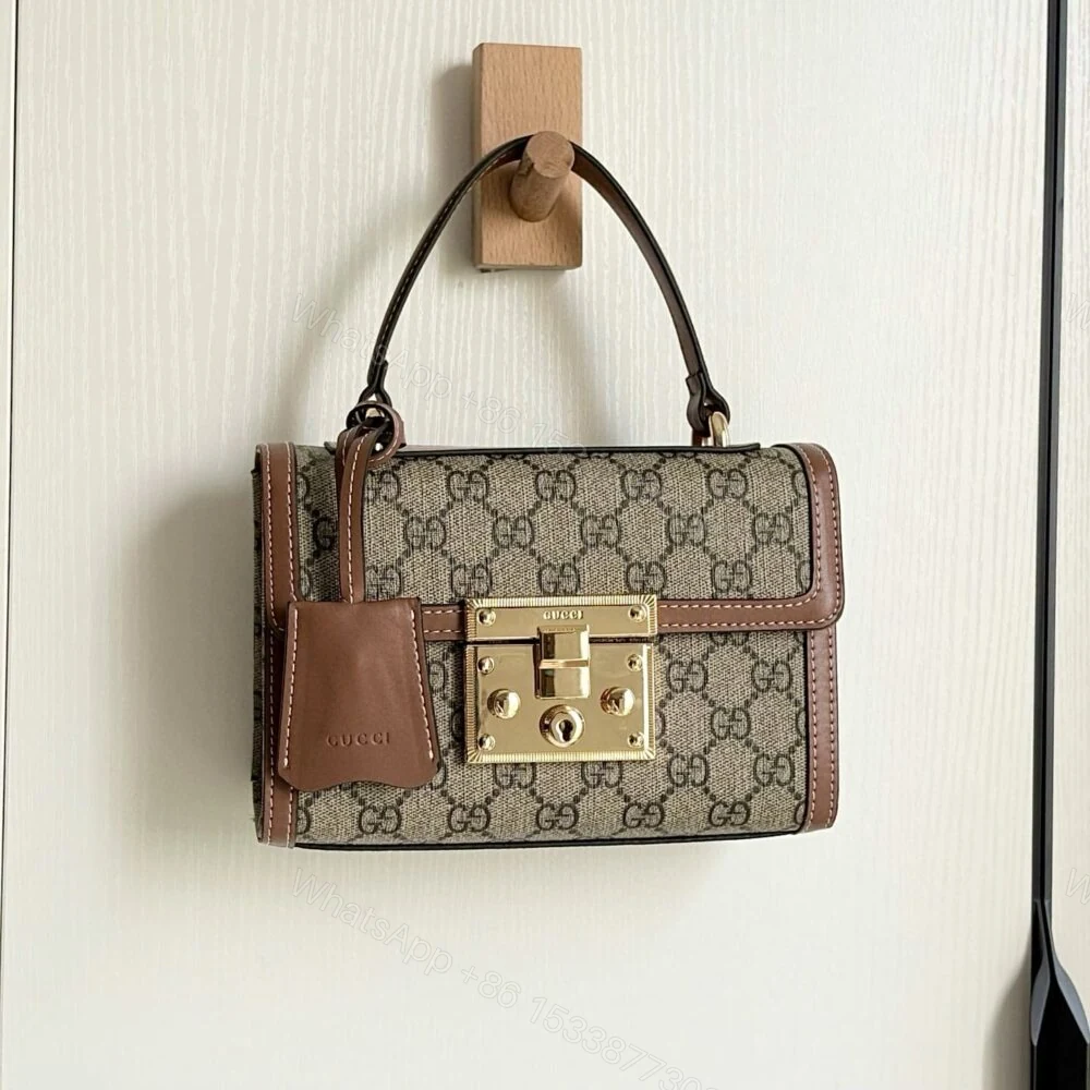 View 5 of Gucci Padlock Small Top Handle Bag Brown 20Cm 838999 FAD6L 9758