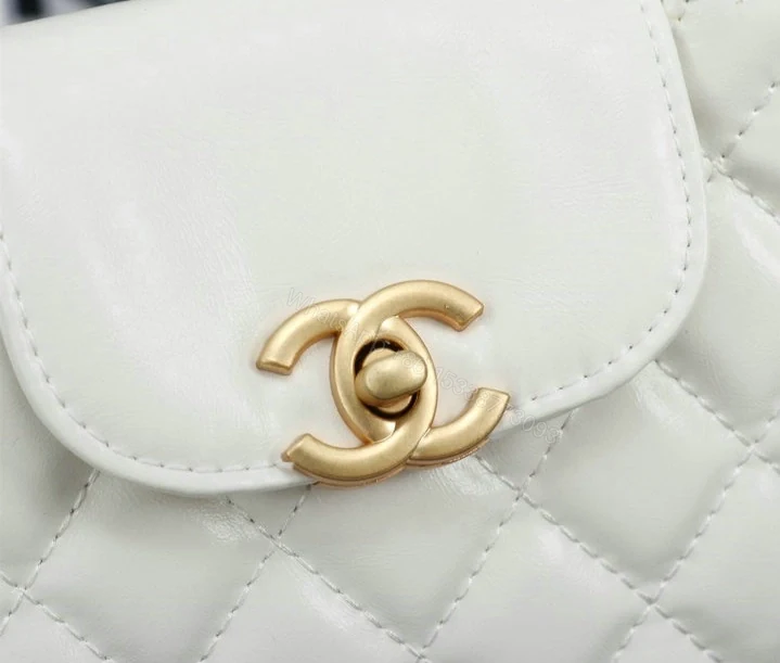 View 3 of Chanel Mini Kelly Shopping Tote Bag RW9QP22 – White