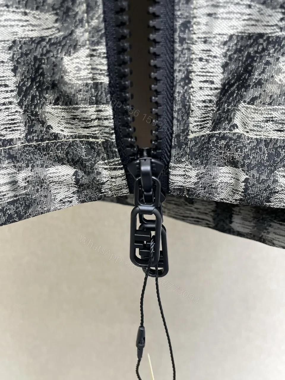 View 6 of Hooded Zip Jacket — Signature Pattern, All-Season Comfort