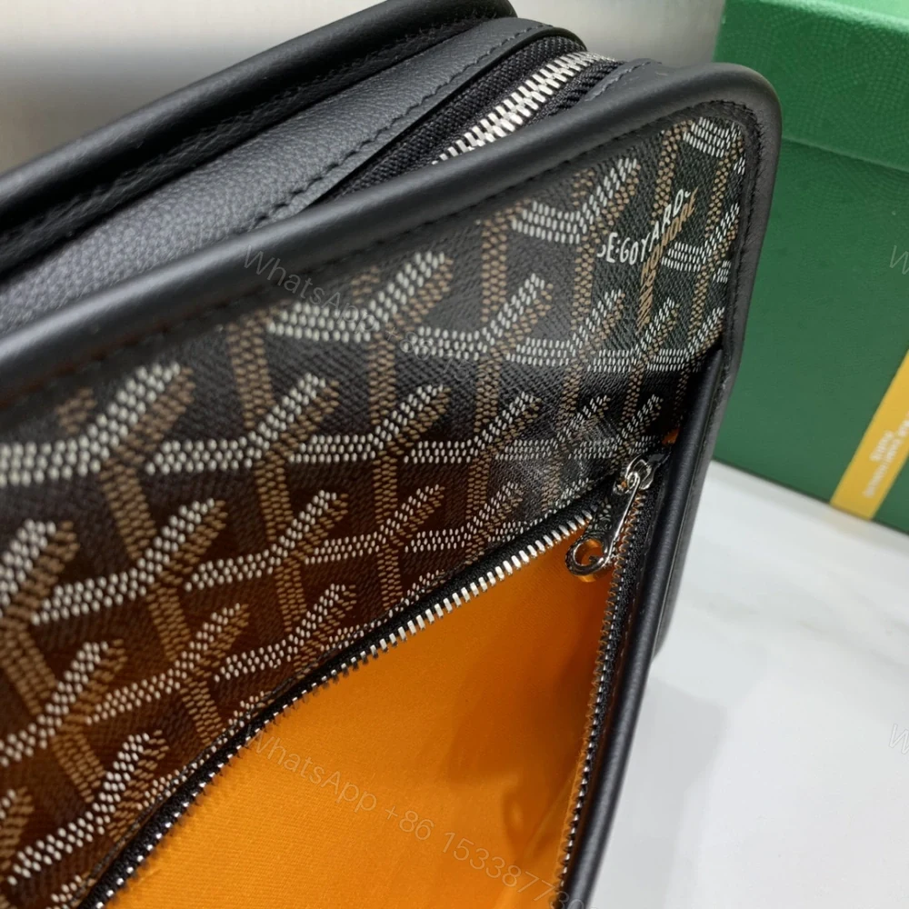 View 7 of 高仿Goyard*JOUVEN1多功能洗漱手拿包黑色小號免檢版