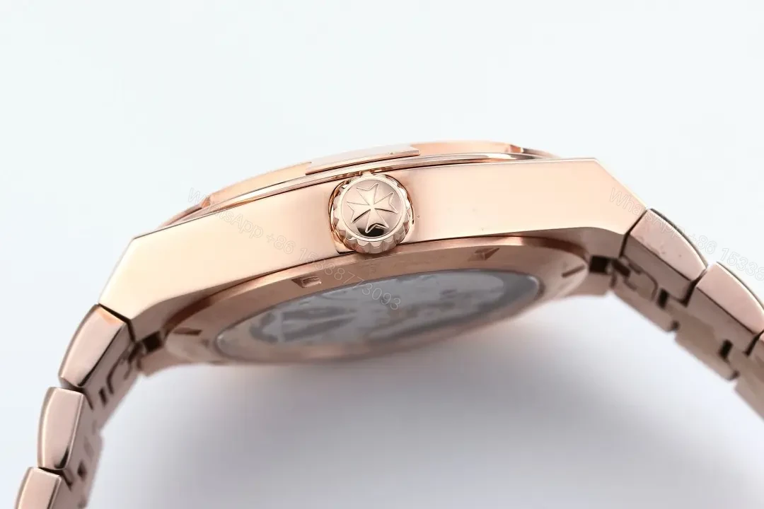 View 5 of PPF Factory Vacheron Constantin Overseas Tourbillon – Rose Gold Case, Blue Dial, Black Leather Strap, Automatic Watch