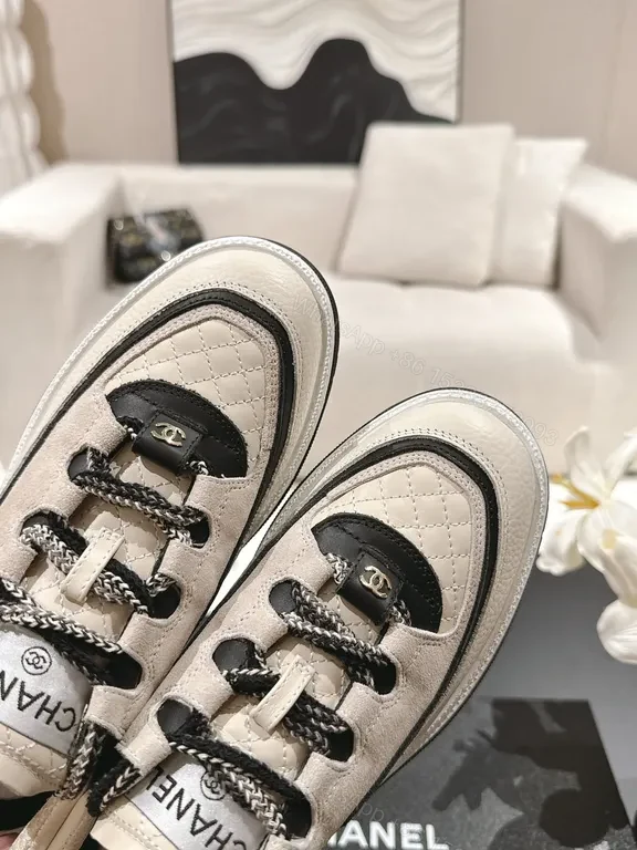 View 3 of Chanel-Inspired Neutrals: Luxe Casual Sneaker for All