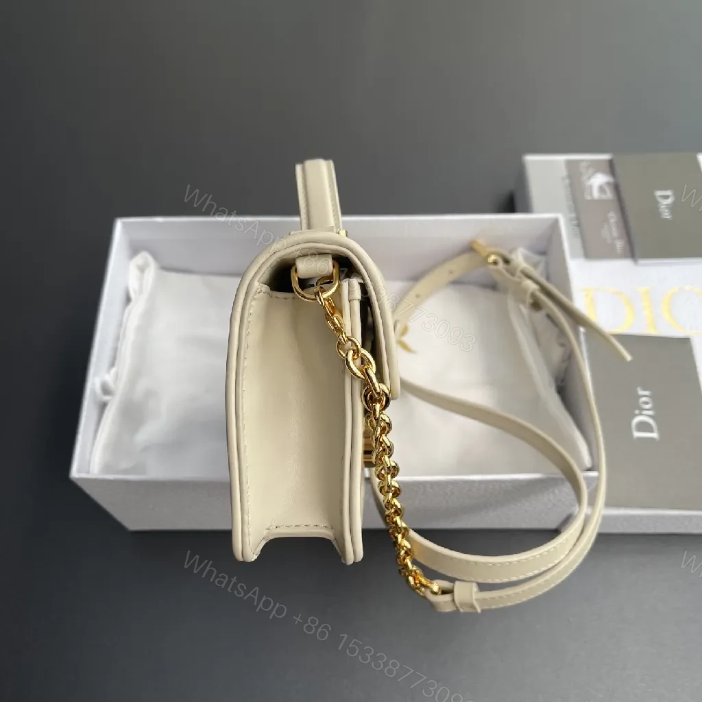 View 2 of Blue & Cream Canvas Belt Bag — Couture-Style, Luxe Multi-Wear