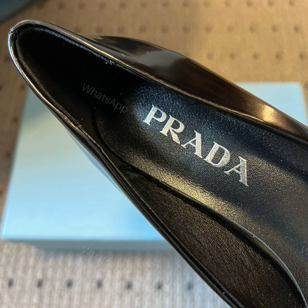View 9 of Prada Brushed Leather Pumps Black 1I928M 055 F0002 F 075