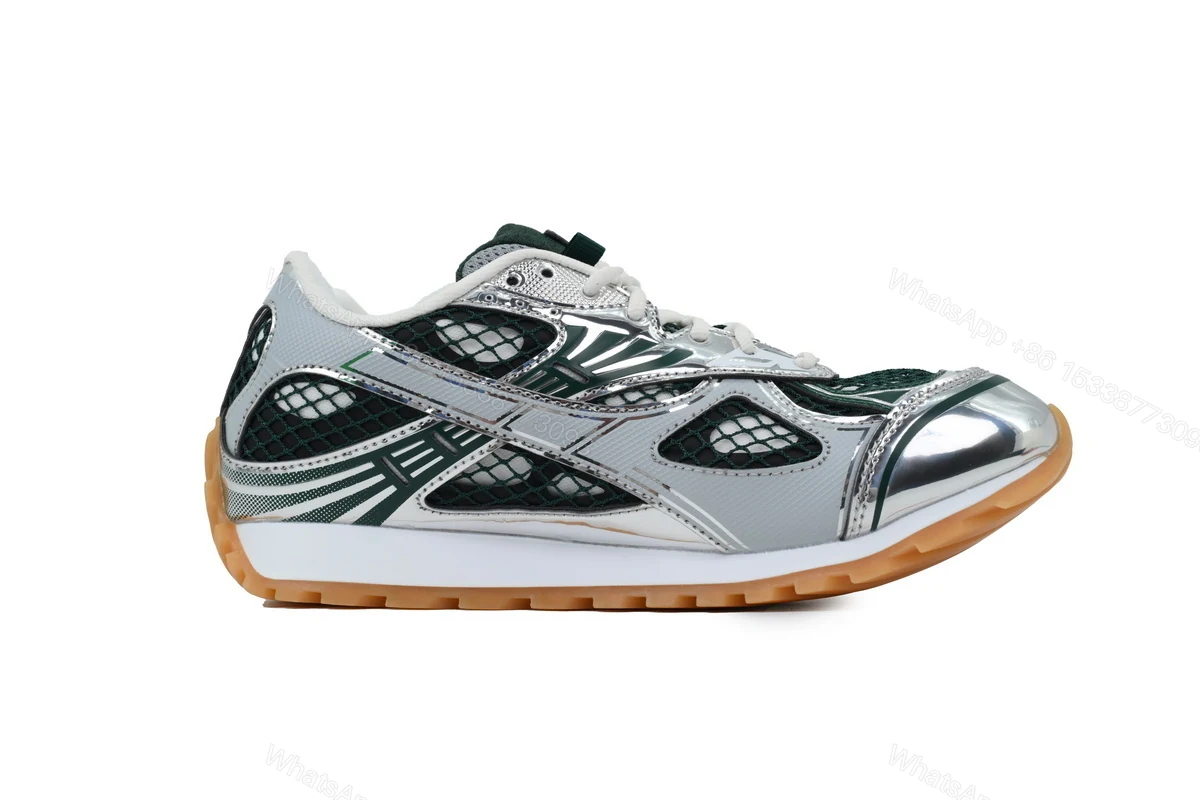 Bottega Veneta Orbit Dark Green Silver — view 2