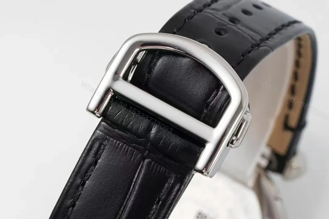 View 2 of JF Factory Cartier Pasha de Cartier Ladies Watch – Rose Gold and Stainless Steel with Black Leather Strap