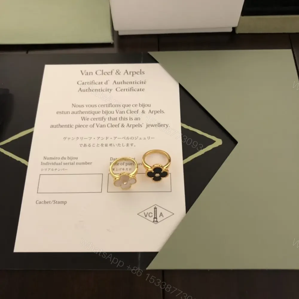 View 8 of 高仿首飾VanCleef&Arpels*RA41100貝母鑽四葉草戒指