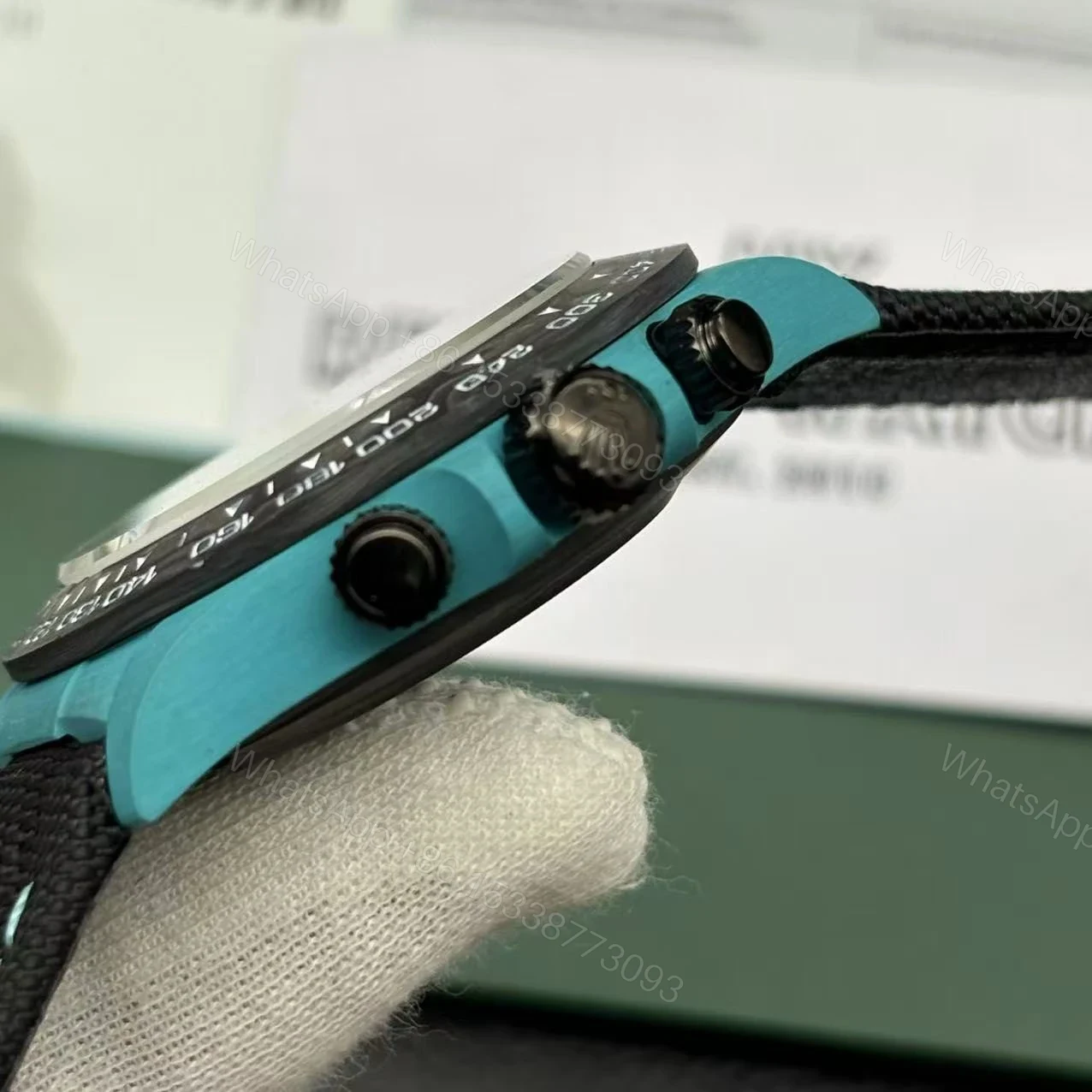 View 9 of Rolex DIW Daytona Carbon Blue Flower