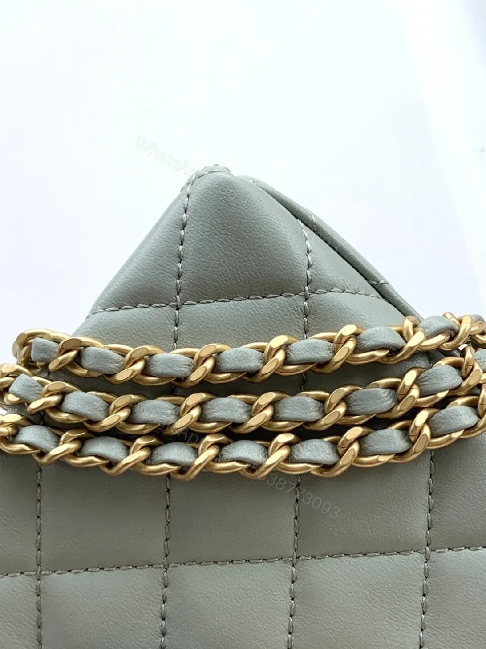 View 7 of Quilted Mini Crossbody Bag - Gold Hardware Luxury Style