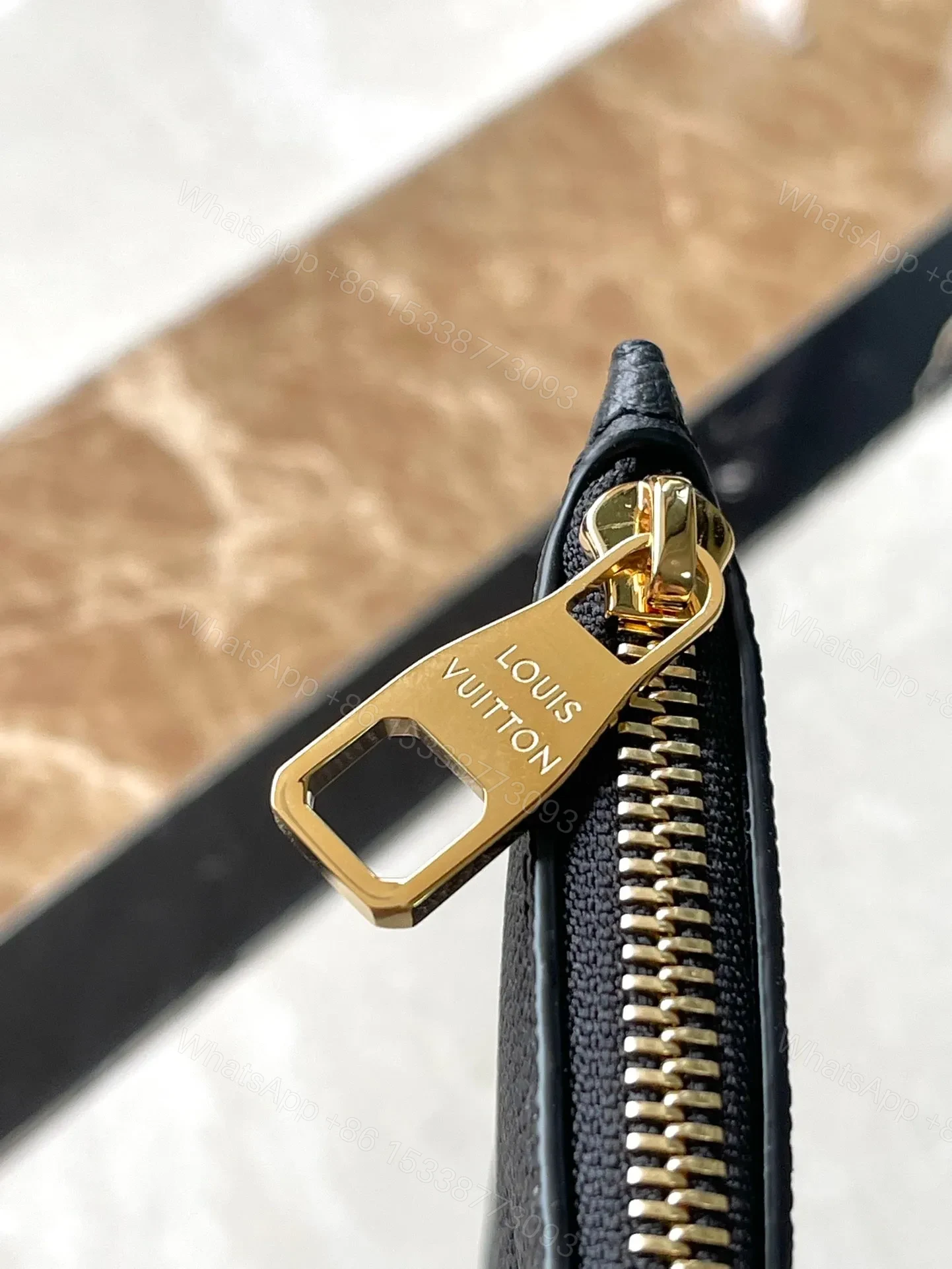 View 5 of LV NEVERFULL MM IN BLACK CREAM MONOGRAM EMPREINTE LEATHER