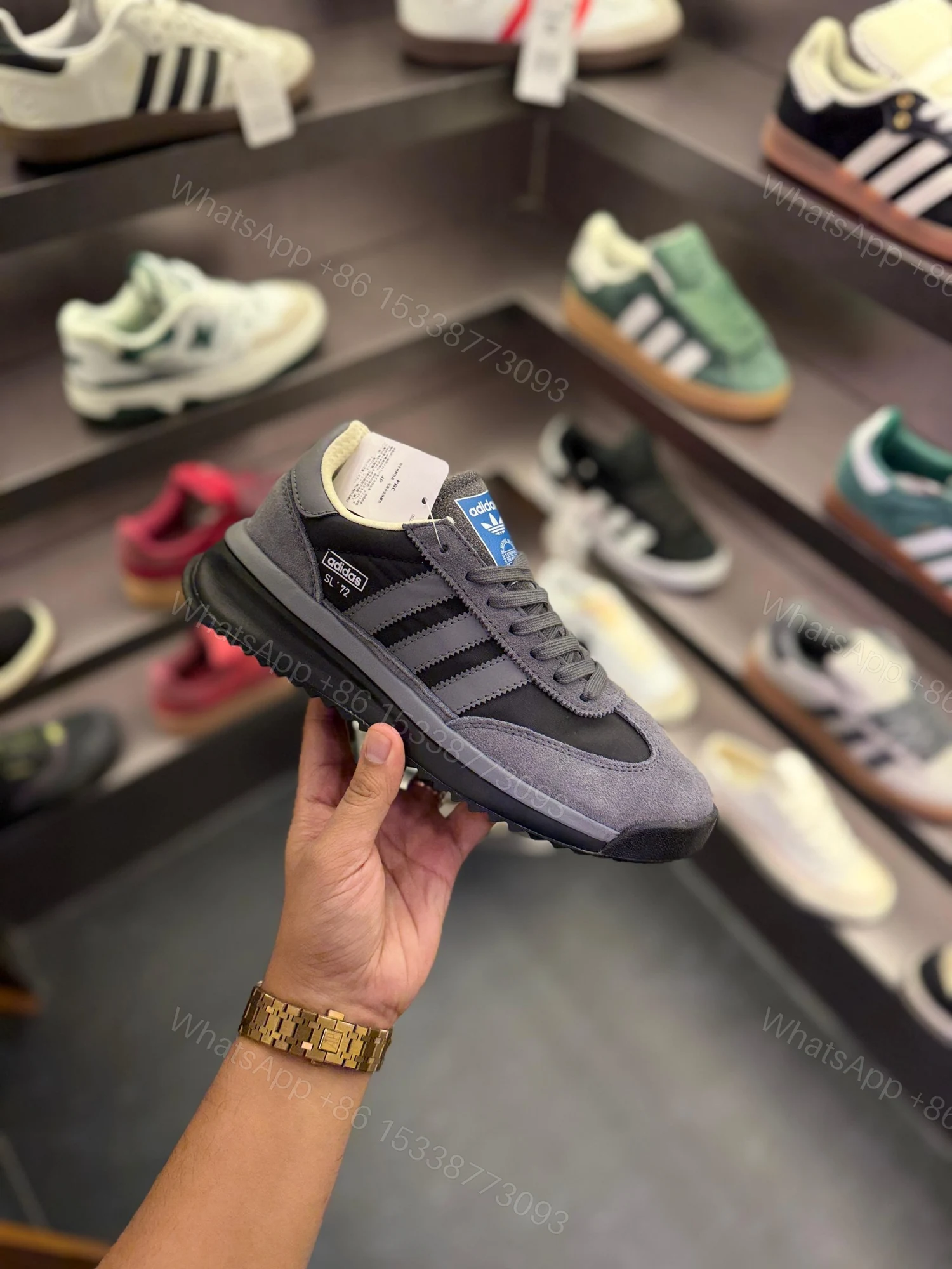 View 6 of ADIDAS ORIGINALS SL 72 BLACK SHOES FOR MEN