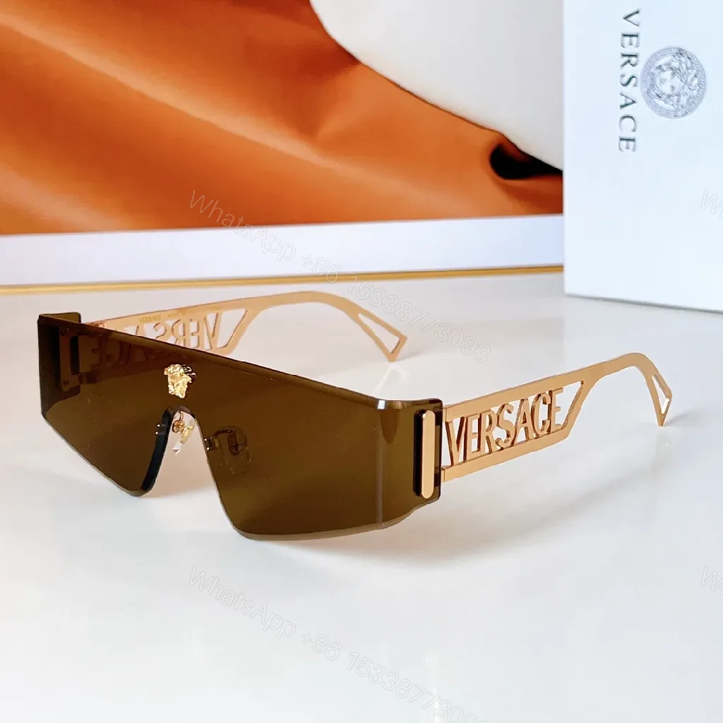 View 6 of Rose-Gold Oversized Sunglasses with Luxe Accents