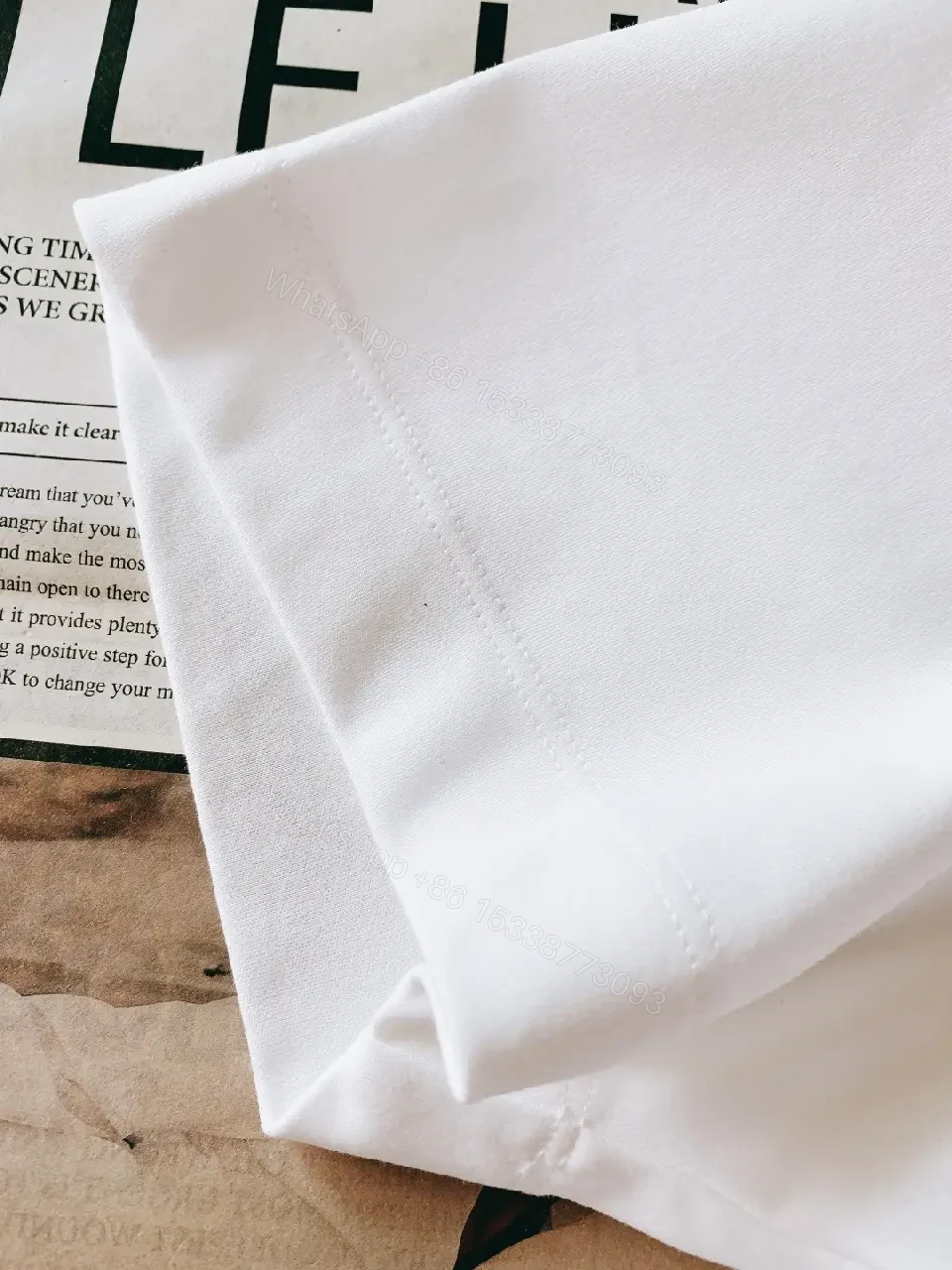 View 6 of Graphic Mountain Tee: White Cotton, Clean Luxe Style, Centered Graphic