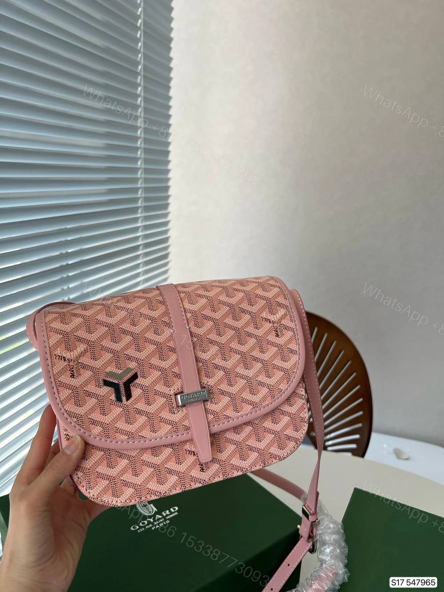 View 5 of GOYARD BELVEDERE PM BAG PINK 22CM